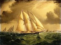 James E Buttersworth - Schooners Racing off Sandy Hook